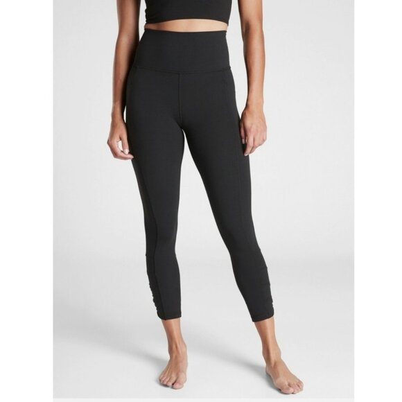 Athleta Salutation Stash Pocket II Cinch 7/8 Tight Black XS High Rise - Picture 2 of 10